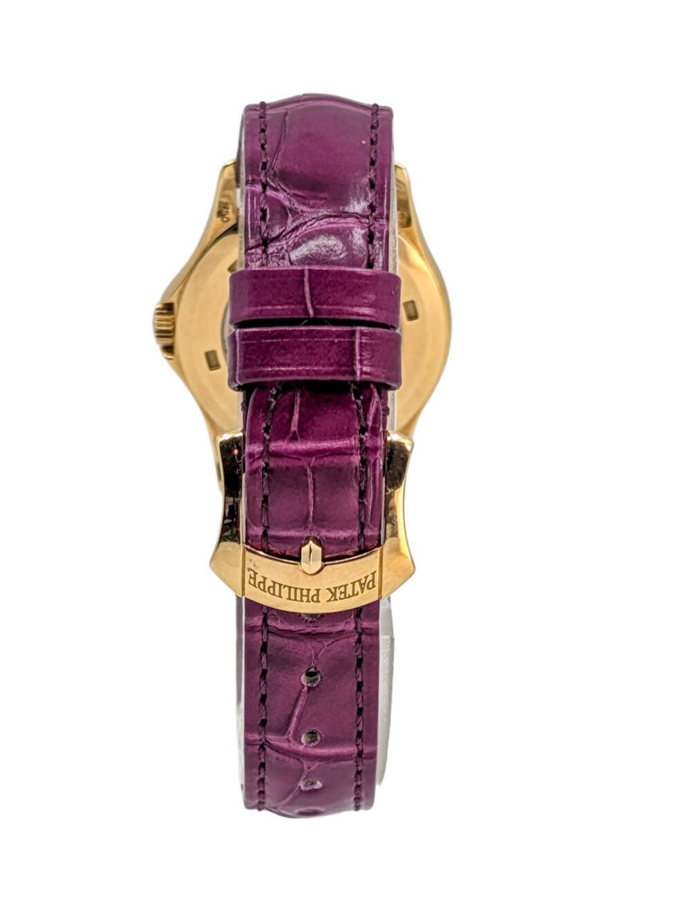 Patek Philippe Calatrava Yellow Gold Mini 4905J 18K 28mm Watch 2 Straps