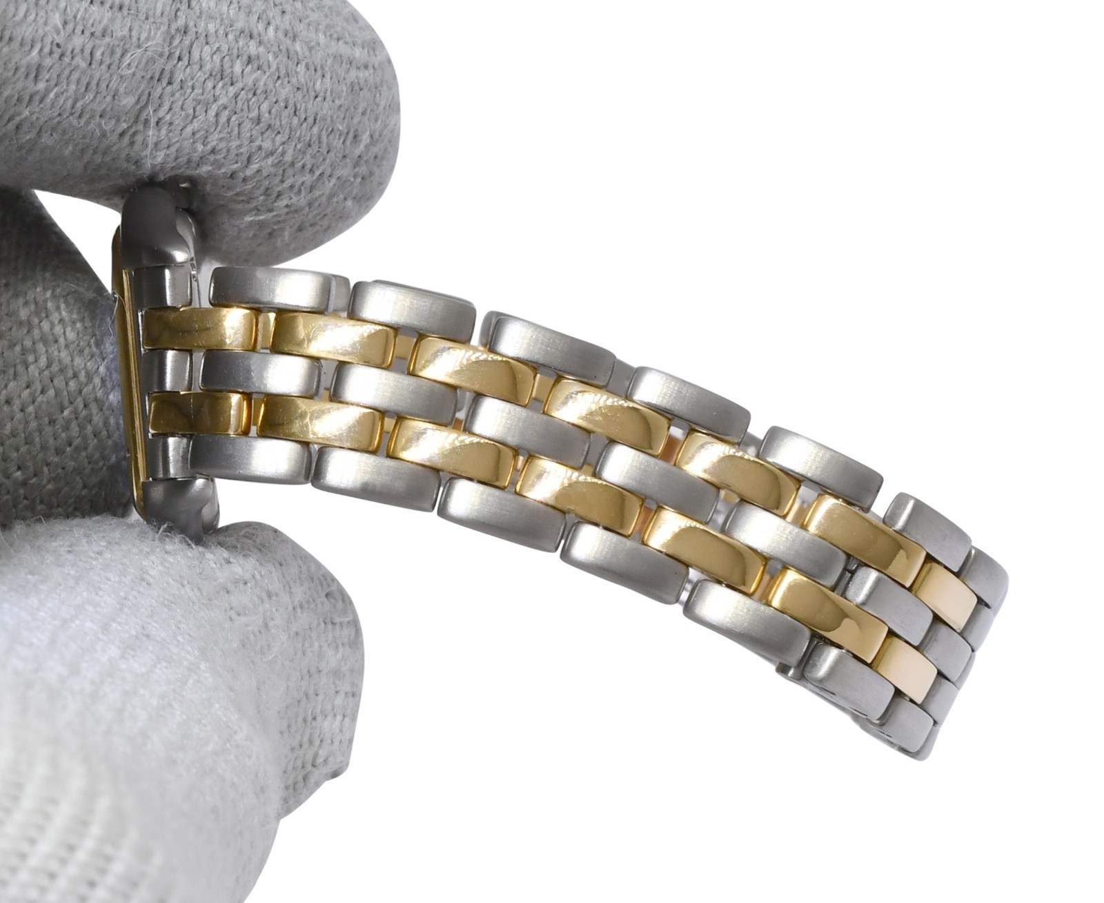 Cartier Panthere Small 2 Row 18k Yellow Gold/Steel Ladies 23mm Watch