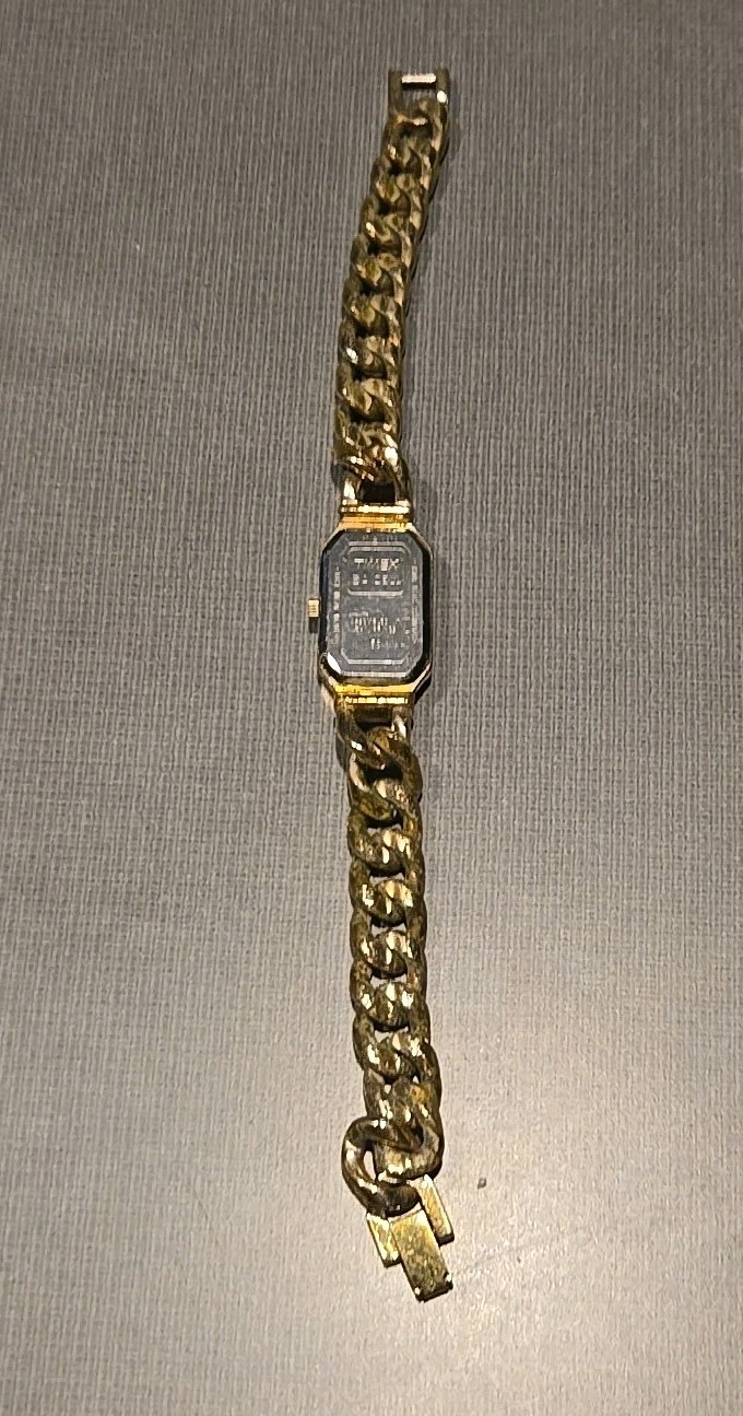 Vintage Gold Tone Timex Ladies Watch – PARTS ONLY See Description