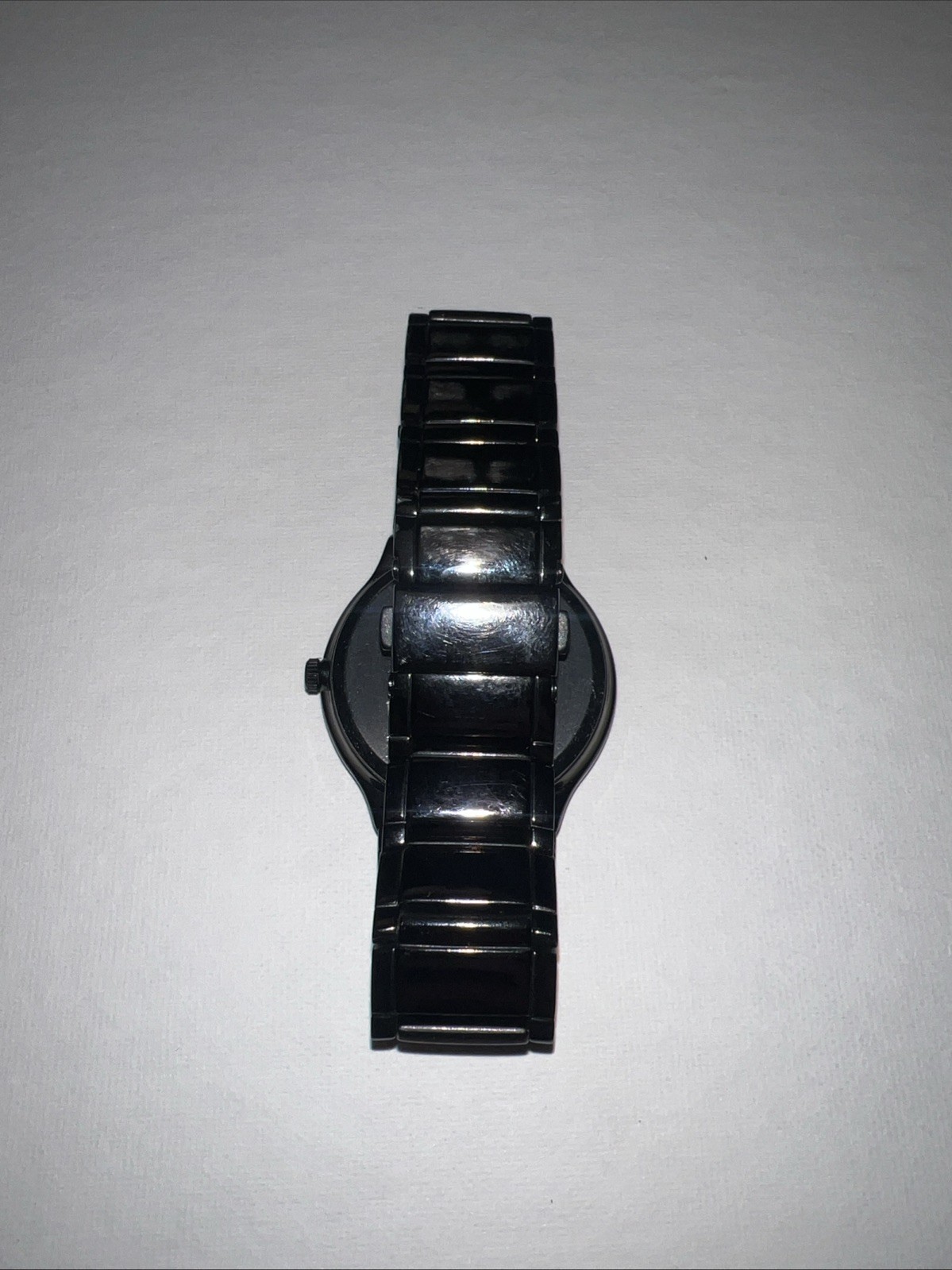 Armitron Diamond Men Formal Black Dial 36mm Quartz Analog Watch Untested
