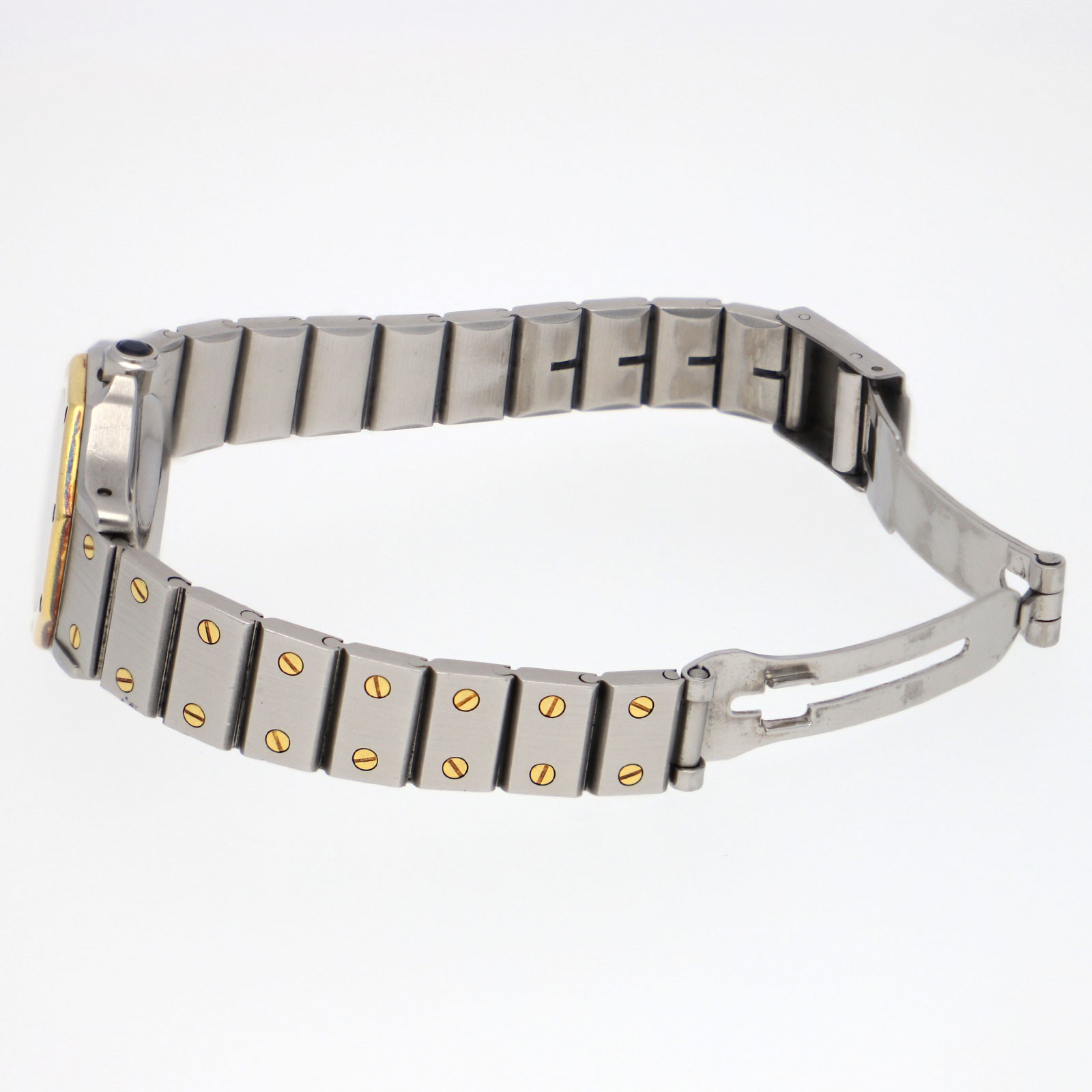 CARTIER Santos Octagon white Dial Automatic Stainless Steel Yellow Gold
