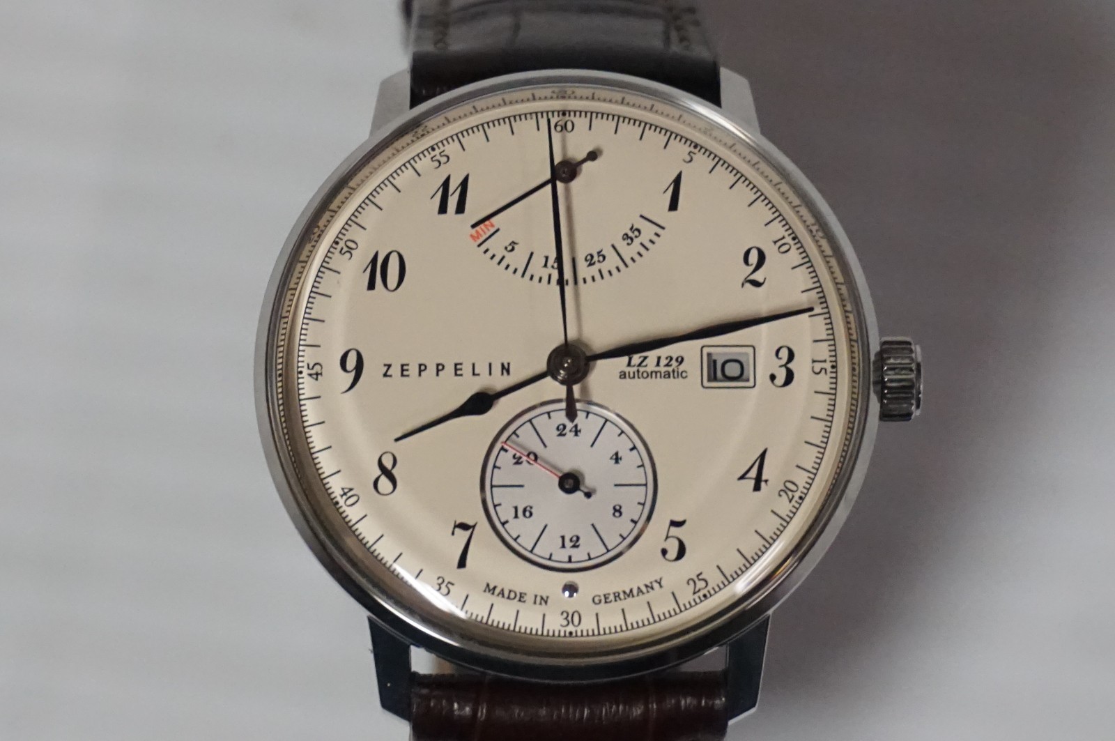 Zeppelin Automatic Men’s Watch LZ 129 Hinderburg Made in Germany Model # 7060-4