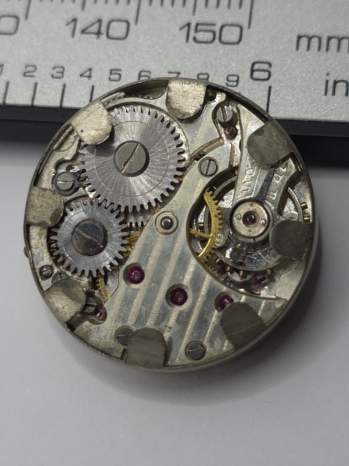 Vintage Perfex Watch Movement Cal. 233 cupillard From 1930 Good Balance Parts