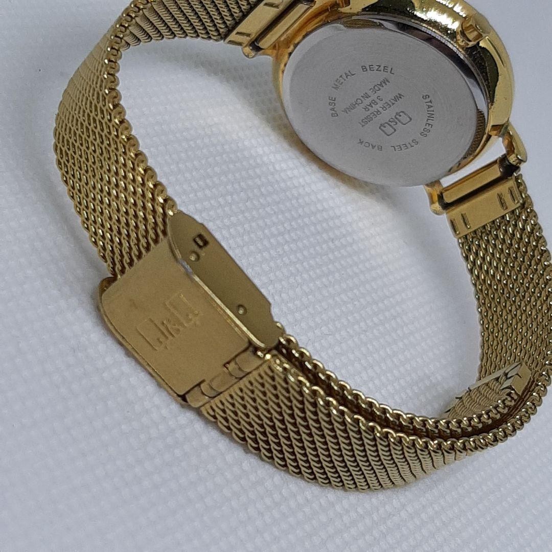 Citizen Q&Q Women’s Watch, Gold, Mesh Strap, Working Condition nu