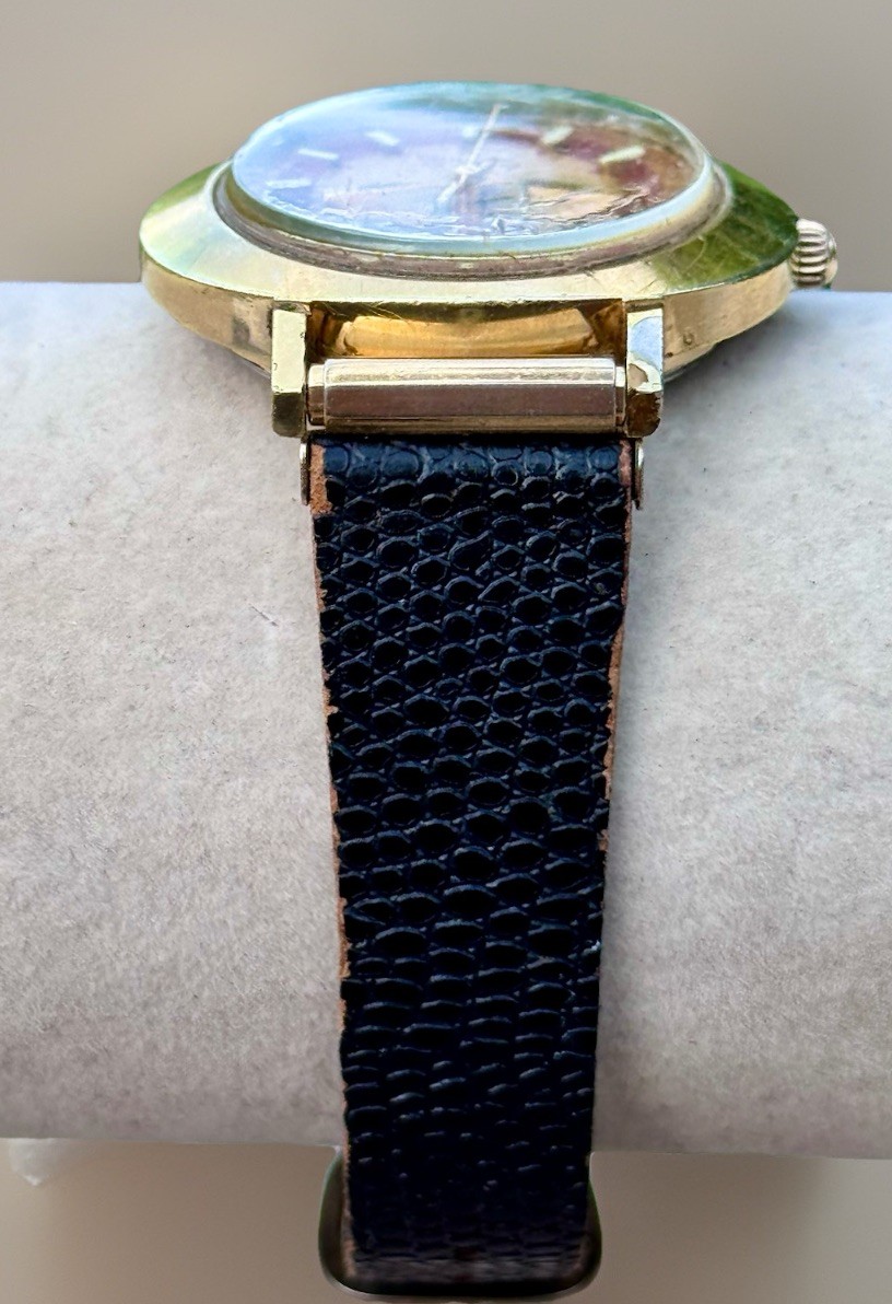 1972 Bulova Sea King Automatic – 23J Whale Burgundy Dial (President E) Running
