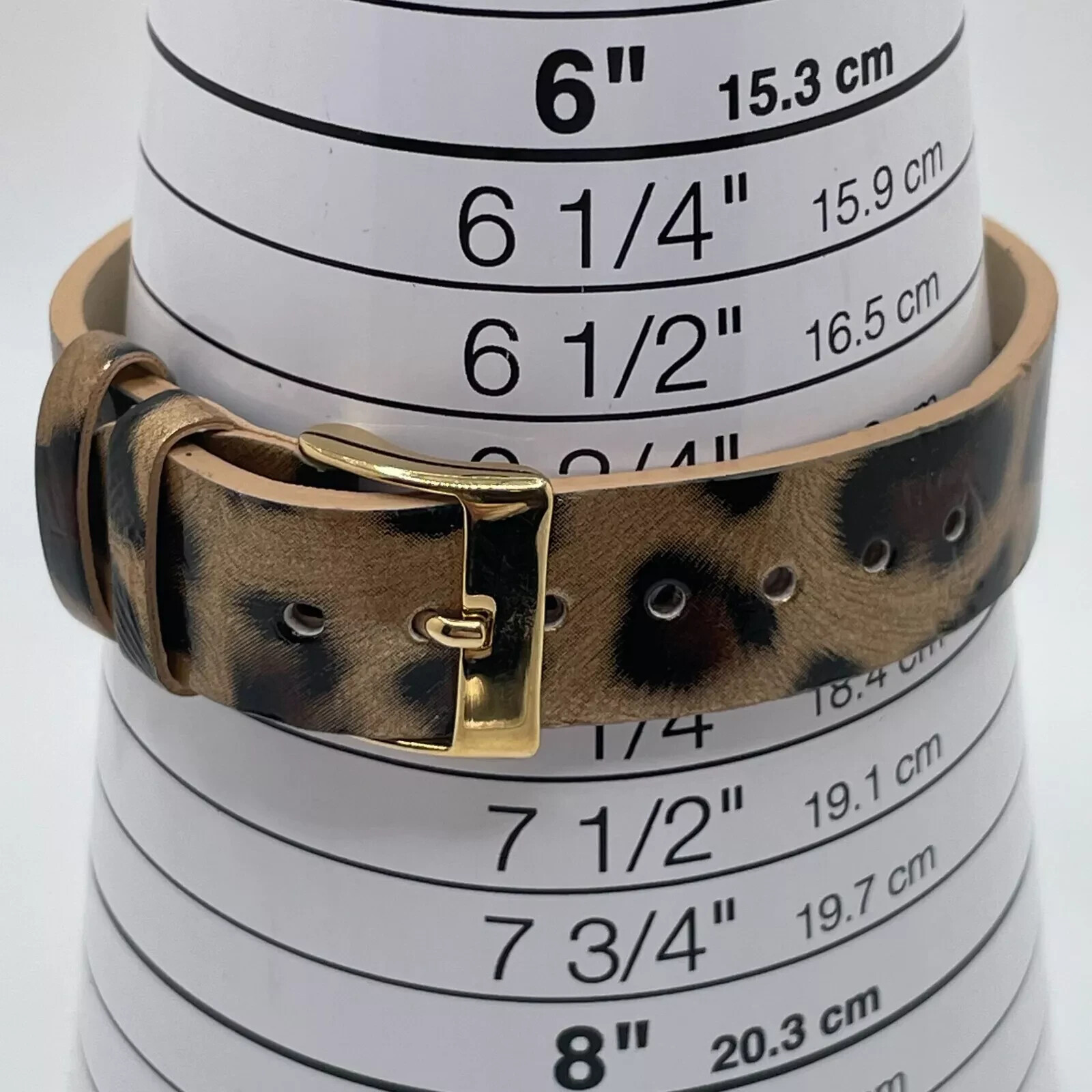Kathy Van Zeeland Watch Womens 24mm Case One Piece Leopard Look Strap Quartz