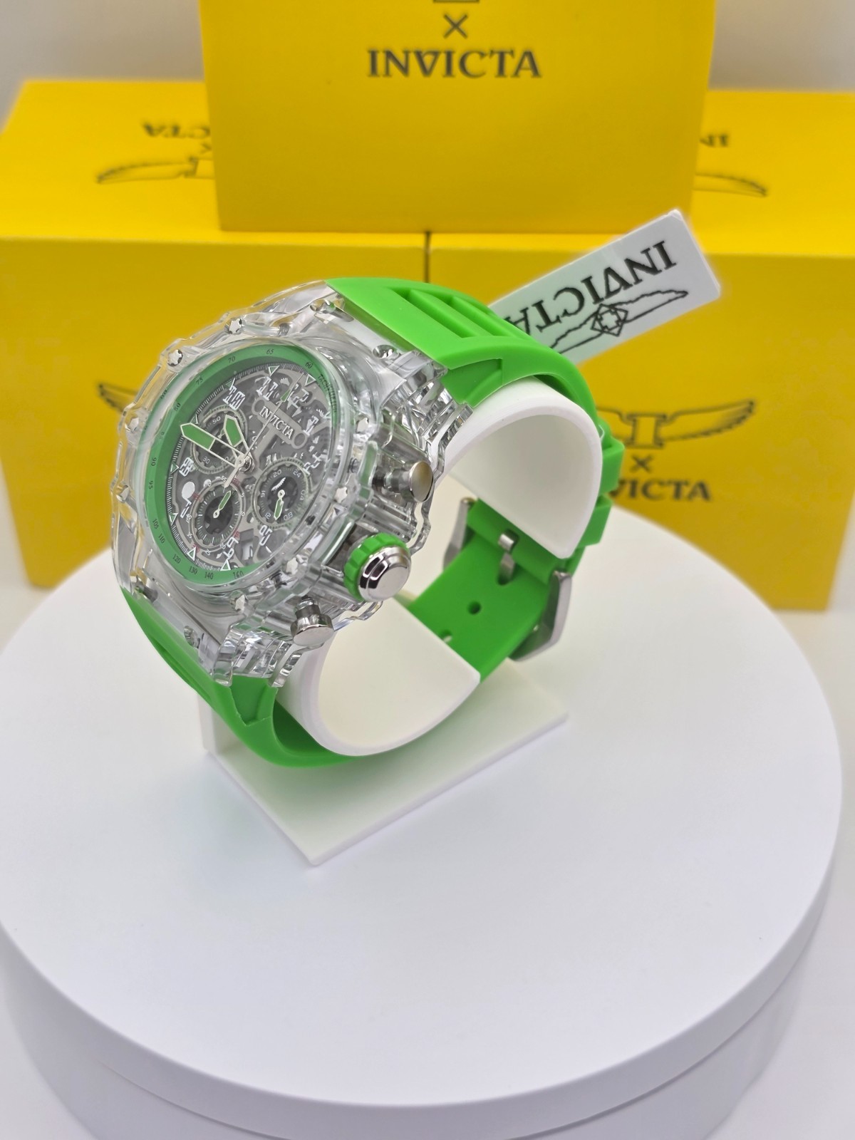 INVICTA Racing Vaulthan Men’s Watch-44mm, Green 69687 New with Warranty