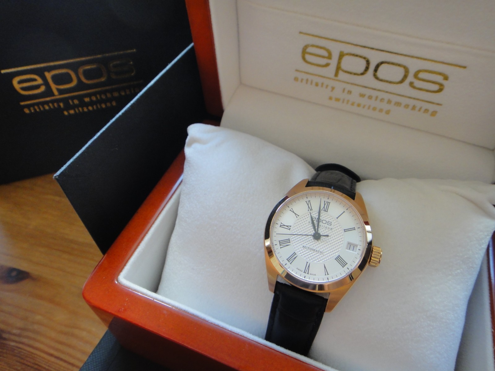 Genuine EPOS 4411.131 (Switzerland) Lady’s Women’s automatic Watch white & gold