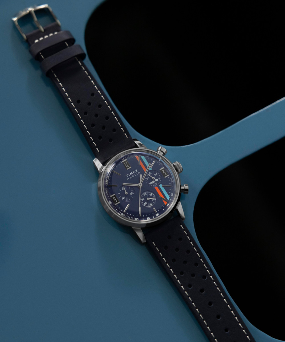 Timex Blue Mens Chronograph Watch Marlin TW2W99000