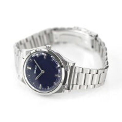 Seiko Men’s Silver Tactile Quartz Watch SQBR021 for Visually Impaired New JAPAN