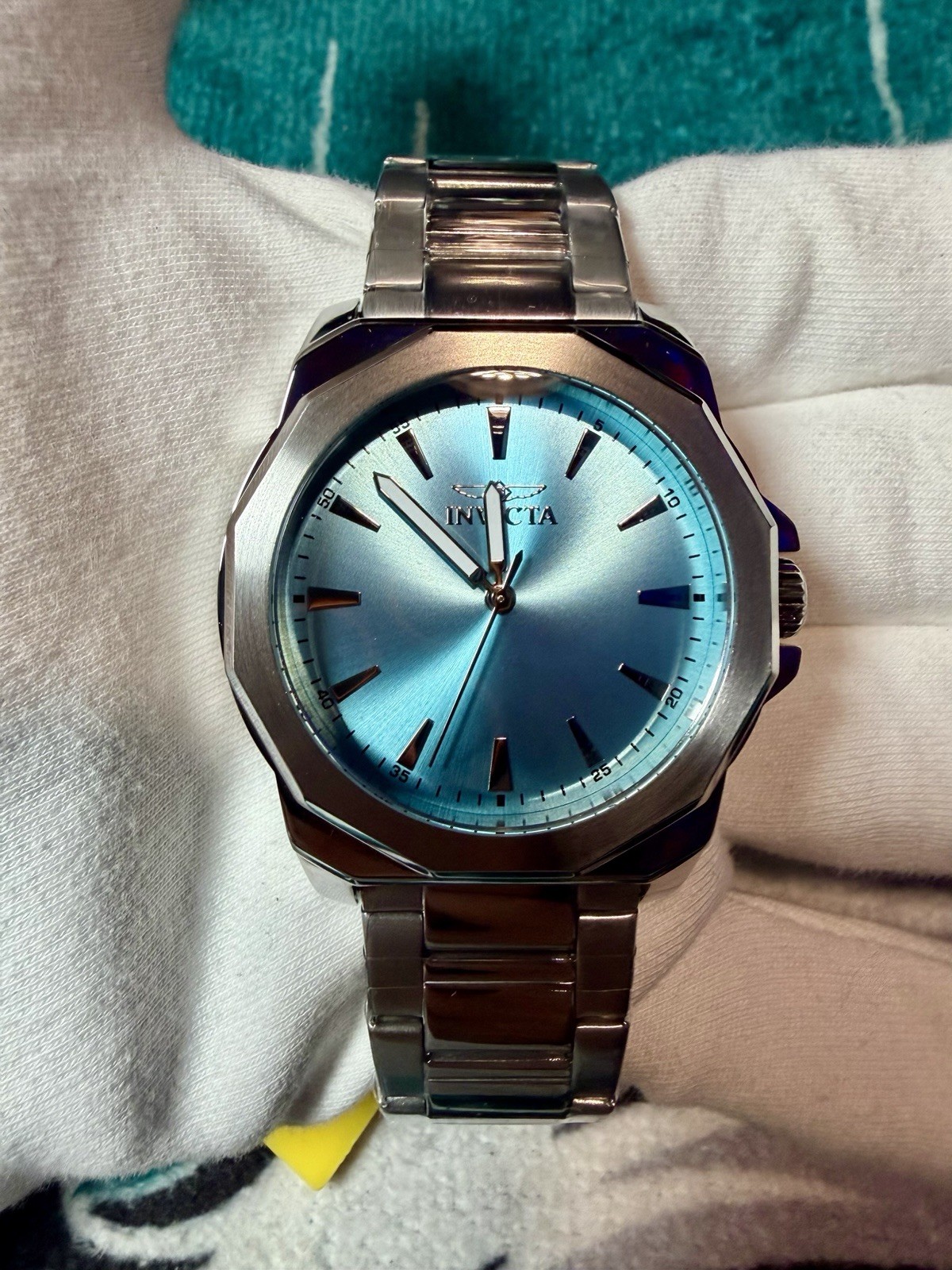 🔥🔥Invicta SpeedWay Men’s 45mm Sky Blue Dial SS Bracelet Watch🔥🔥
