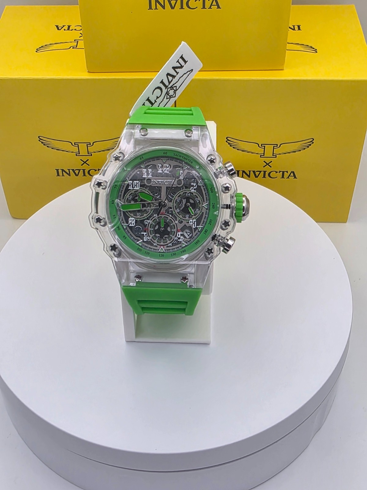 INVICTA Racing Vaulthan Men’s Watch-44mm, Green 69687 New with Warranty