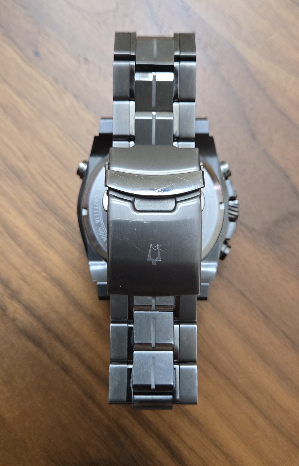 Bulova Icon Precisionist Chronograph 300M Diver 46mm Grey Dial Mens Watch 98B343