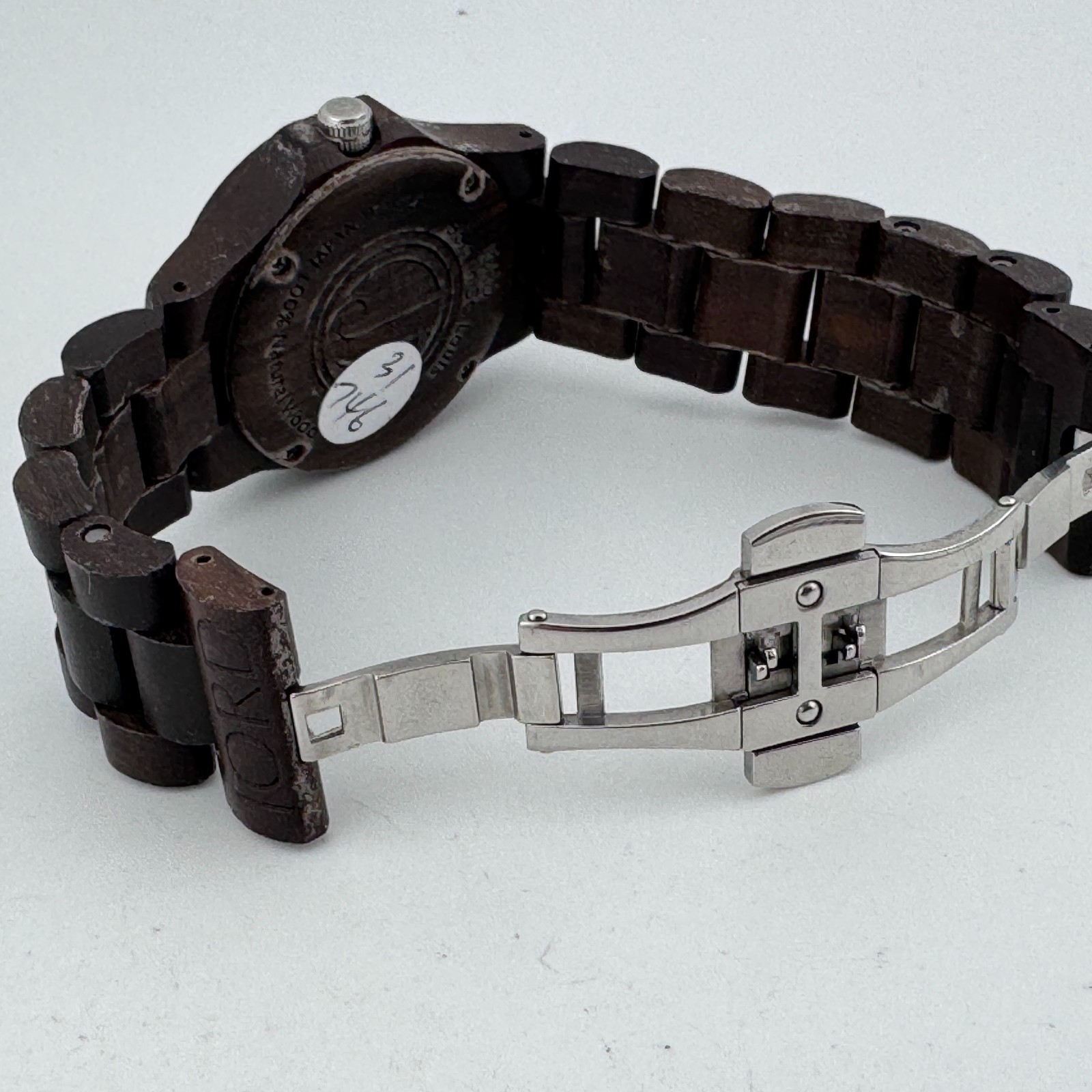 Jord Quartz Watch Women Dark Brown Solid Wood Date Japan Analog New Battery 6″
