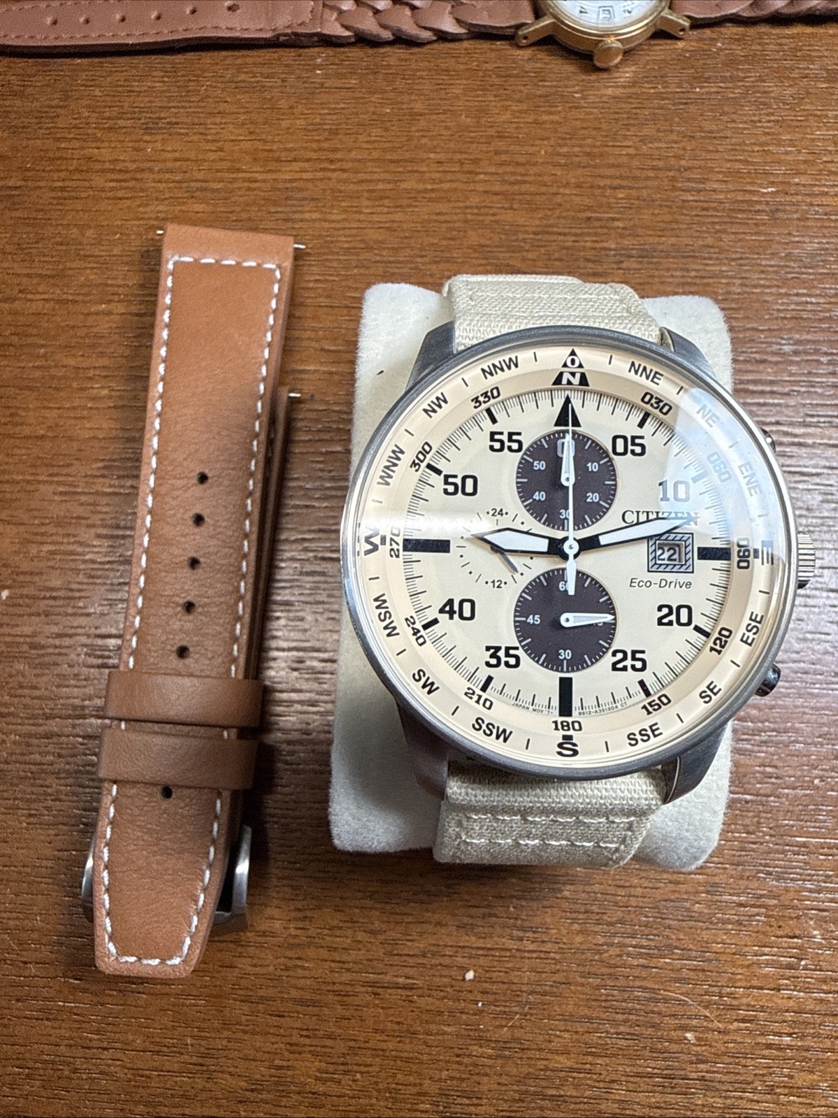 Citizen Eco-Drive Chronograph Tachymeter Men’s Watch Ref. B612-a351s04 Mint