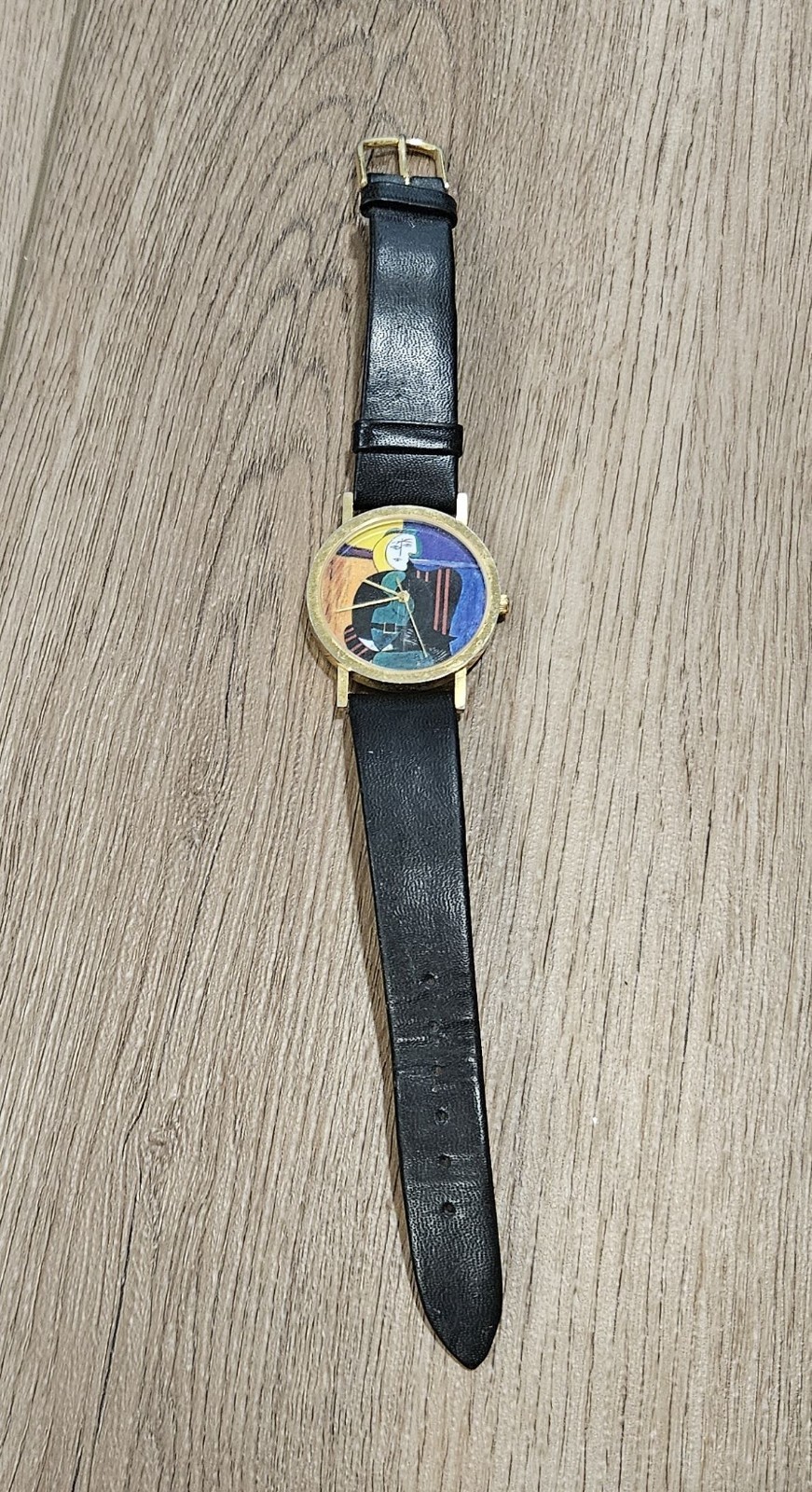 Vintage Picasso Woman with Straw Hat Men’s Watch 1988 – Needs Battery / Untested