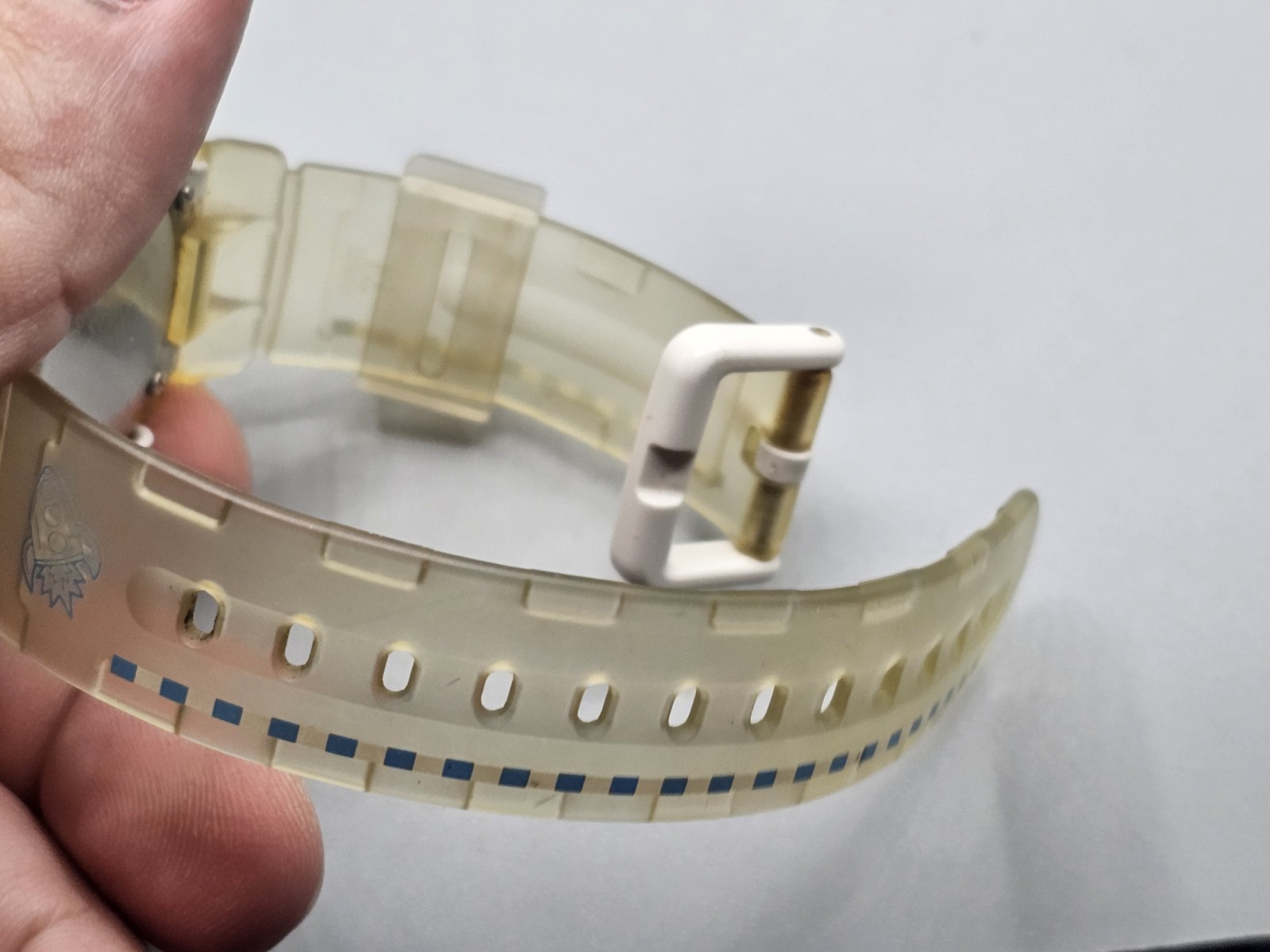 Vintage Casio Baby-G BGM-100 G’Mix Ladies 41mm Yellow & White Jelly Watch
