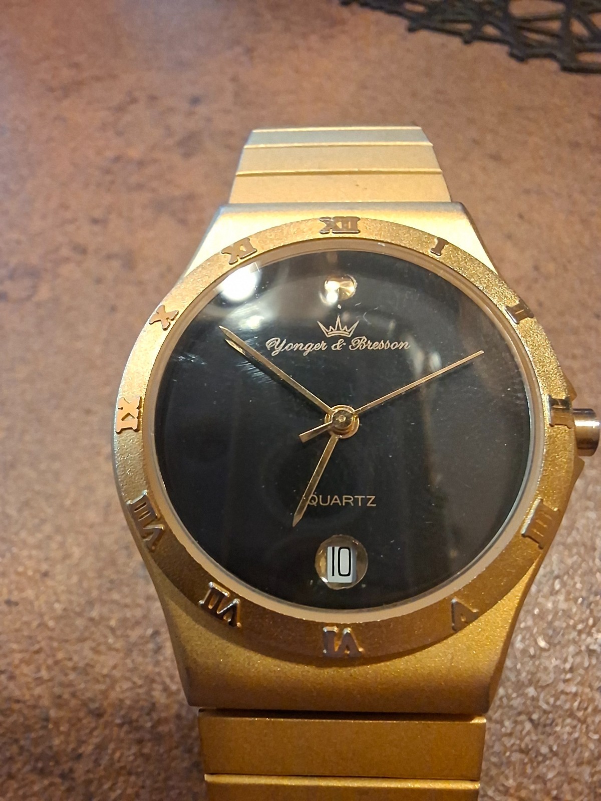 Younger & Bresson Gold-tone Quartz Watch