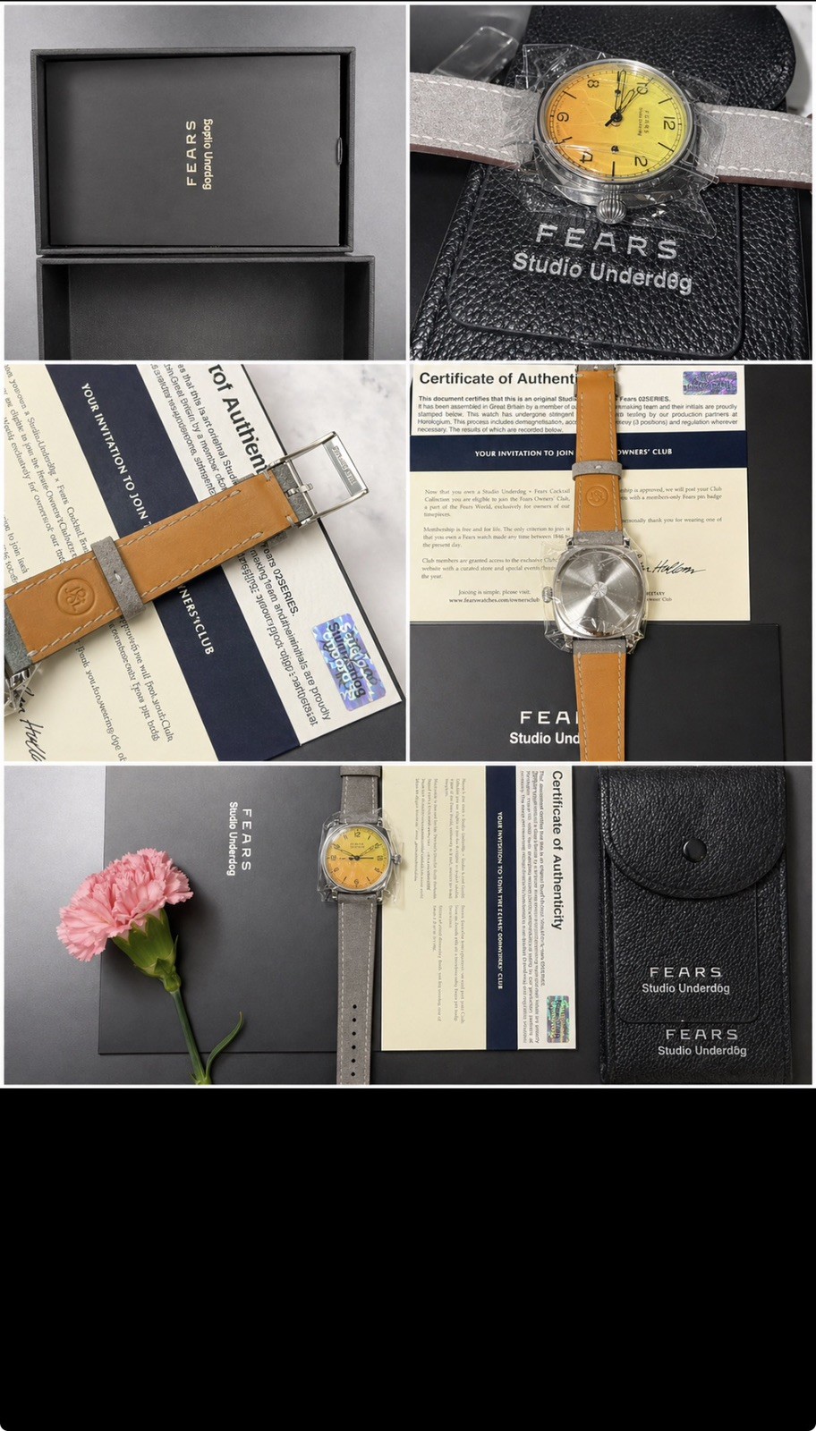 Fears x Studio Underd0g Mimosa 02 Series Watch – Full Set – Unworn – Limited