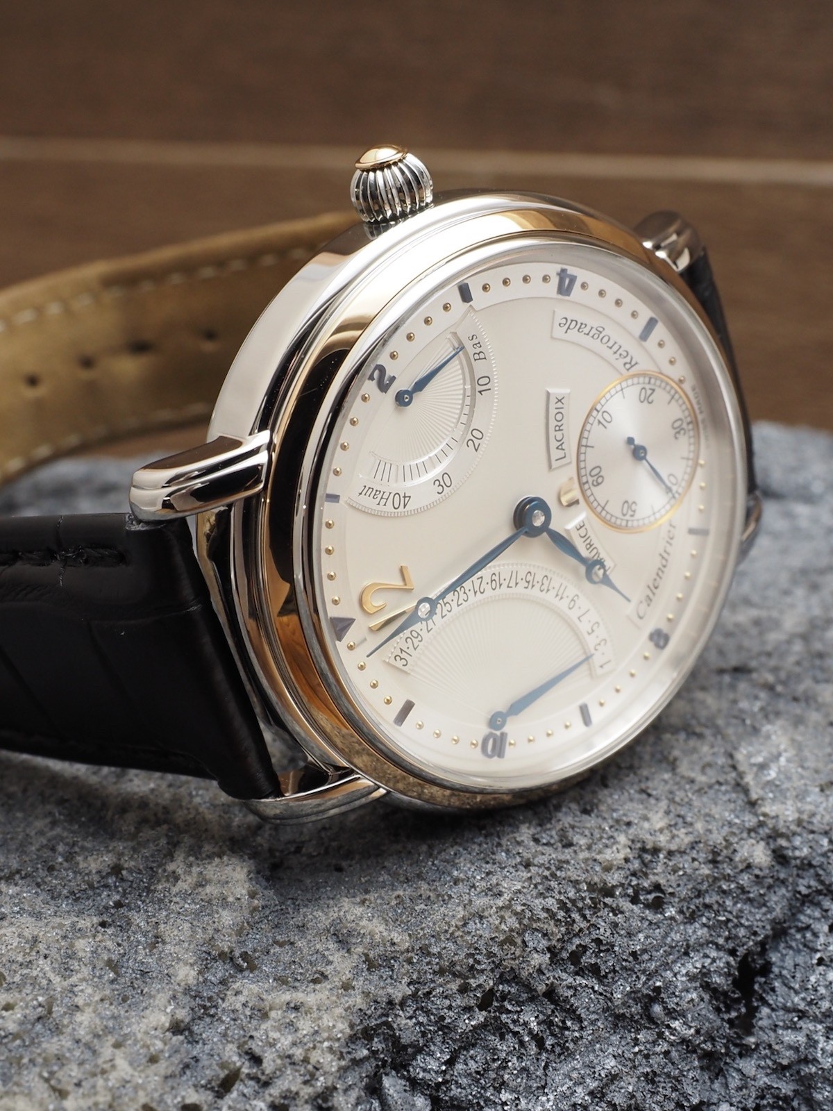 Maurice LaCroix Masterpiece Retrograde two tone 95% LNIB MP6198 RARE Calendrier