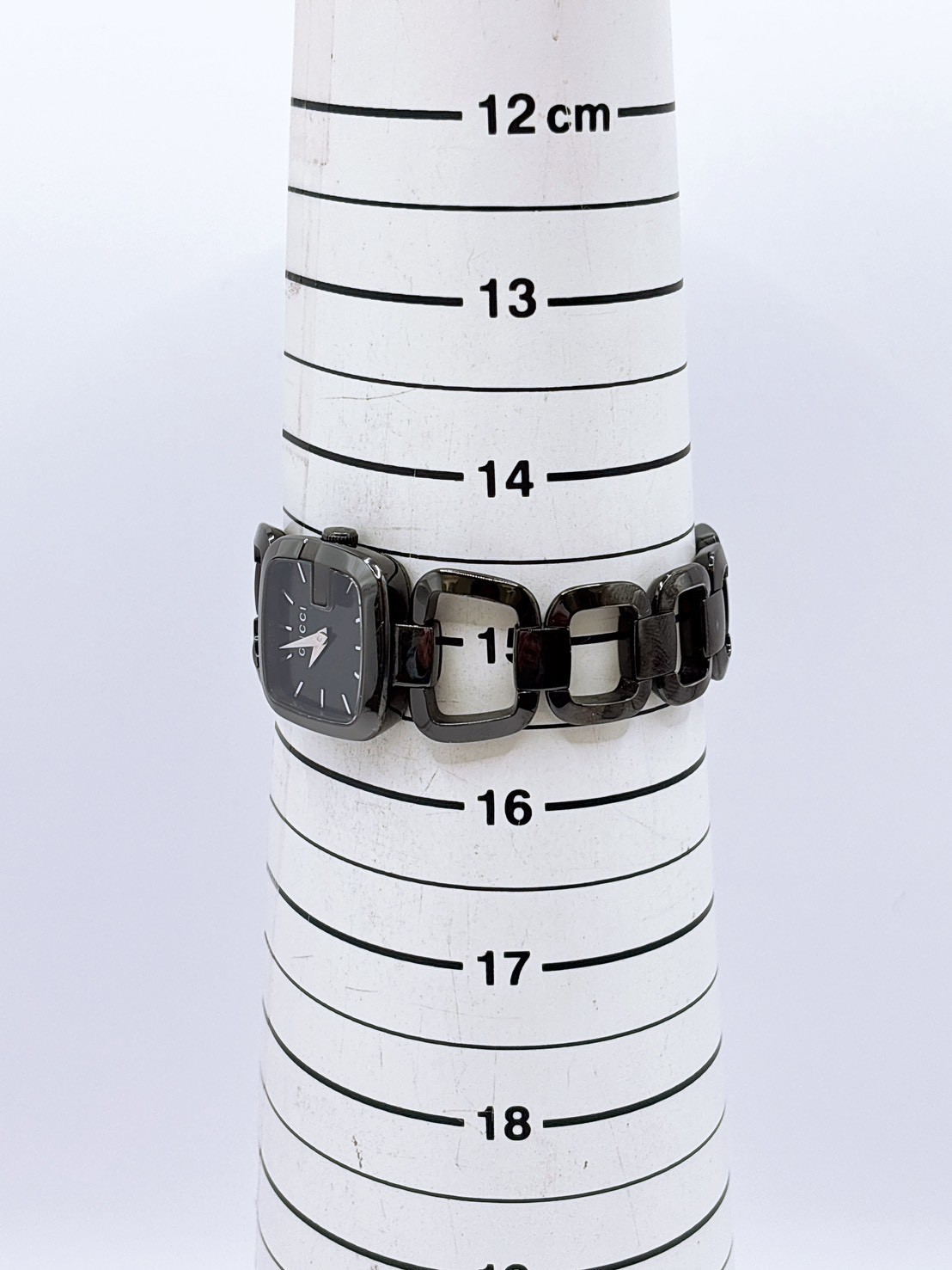 GUCCI 125.5 G Collection Women’s Quartz Watch Black Dial Stainless Steel