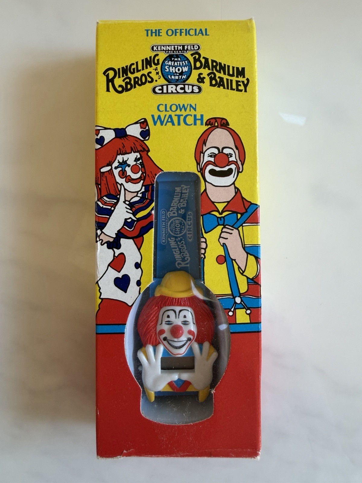 RARE 1987 Ringling Brothers Barnum & Bailey Circus Clown Watch NEW OLD STOCK