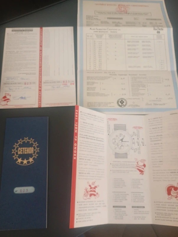ALAIN SILBERSTEIN KRONO 2 BLACK LIMITED EDITION FULL SET REF. 7751 DOCUMENT/BOX