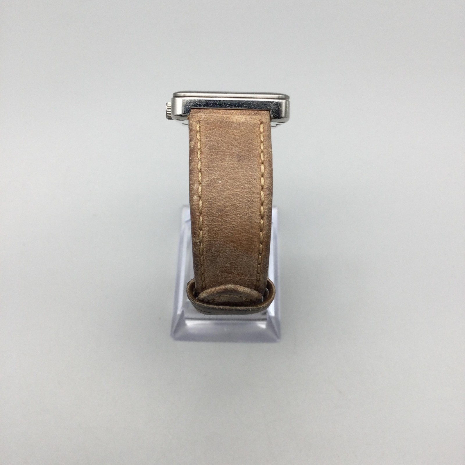Fossil ES4243 Womens Watch 28mm Silver Tone Brown Leather Band New Battery