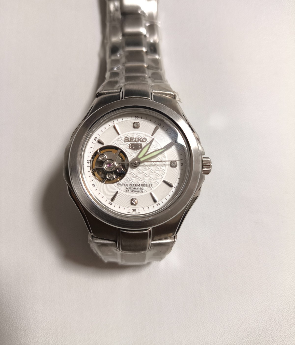 SEIKO 5 AUTOMATIC 21 Jewels 7S36-01RO A4 WP Stainless Steel WR 5 BAR