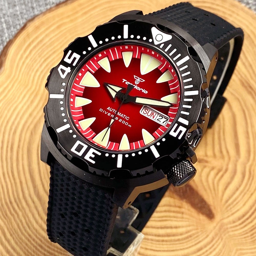 20ATM Diver Tandorio 42mm AR Sapphire Glass Japan NH36 Automatic Men Watch Lume