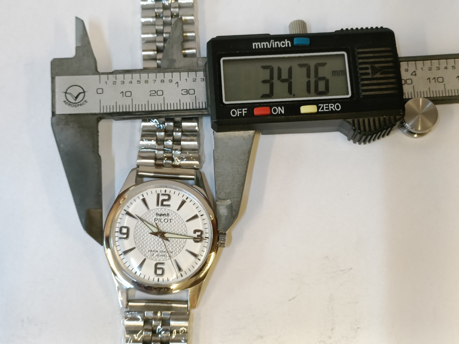 REFURBISHED HMT PILOT 17J WINDING WHITE DIAL 0231 INDIA MEN’S WORKING CONDITION