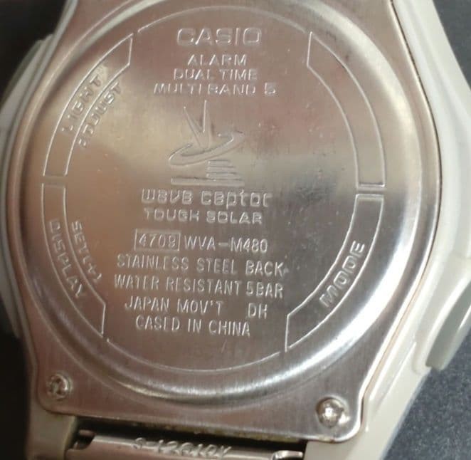 CASIO Wave Ceptor WVA-M480 Digital Watch Working