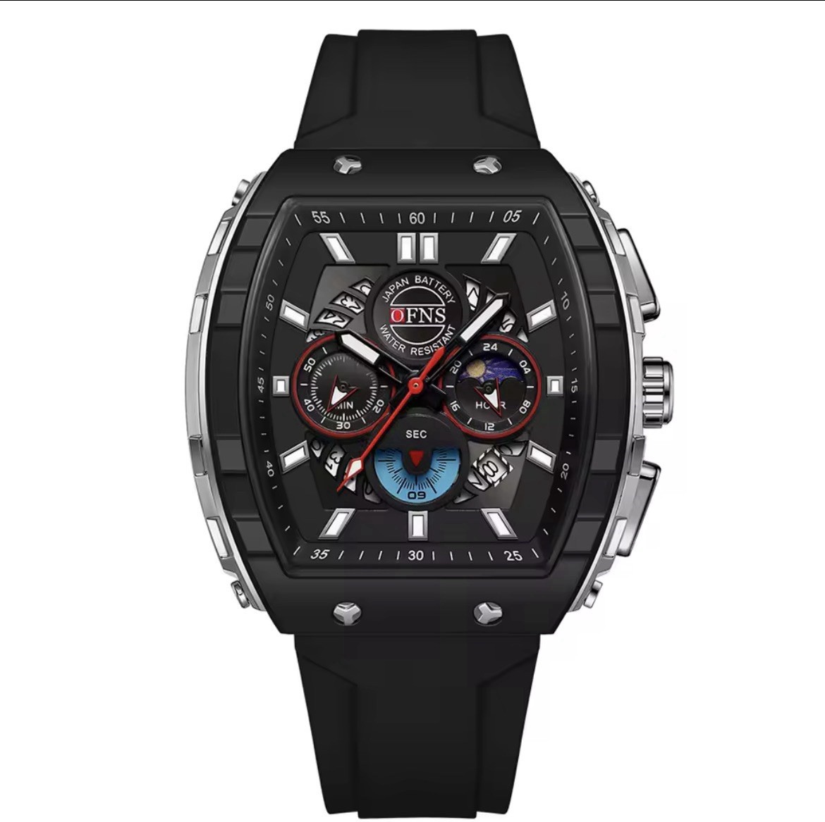 Luxury Men’S Quartz Watch Multifunctional Timing Watch Three Eye Six Pin Quartz
