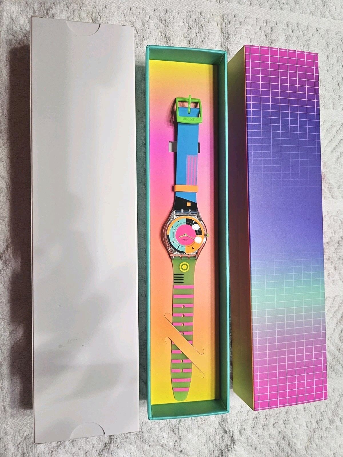Swatch Neon Hot Racer Watch