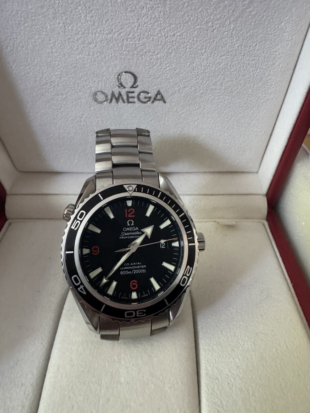 Omega Seamaster Planet Ocean 2200.51 Co Axial 600m 45.5mm Full Set