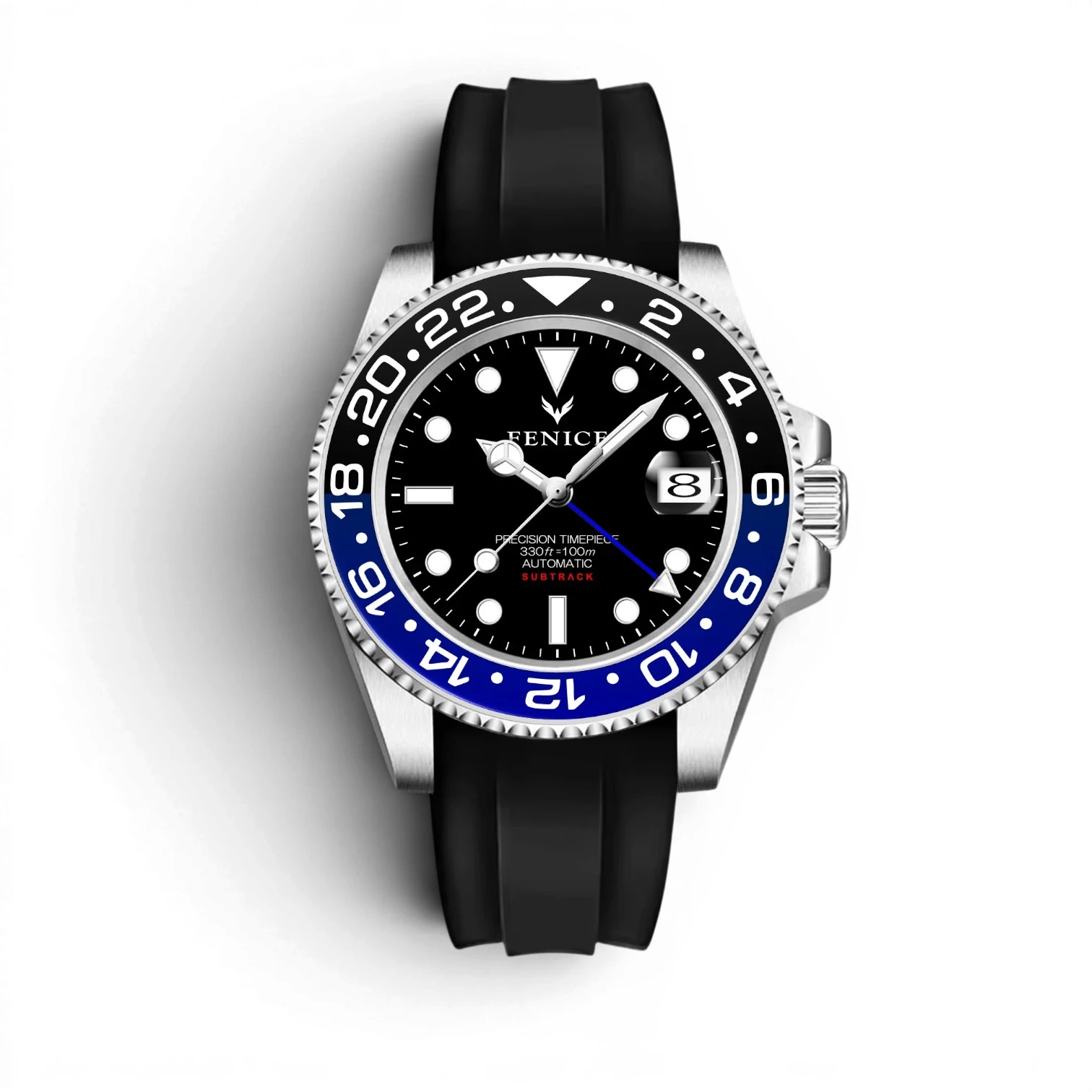 Seiko Phoenix Subtrack Midnight GMT 10ATM Automatic Watch with NH34A Movement