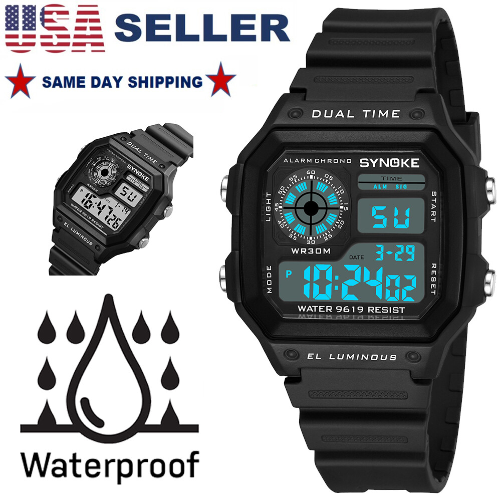 Waterproof Digital Sports Men Women Watch Military Tactical Wristwatch Best Gift