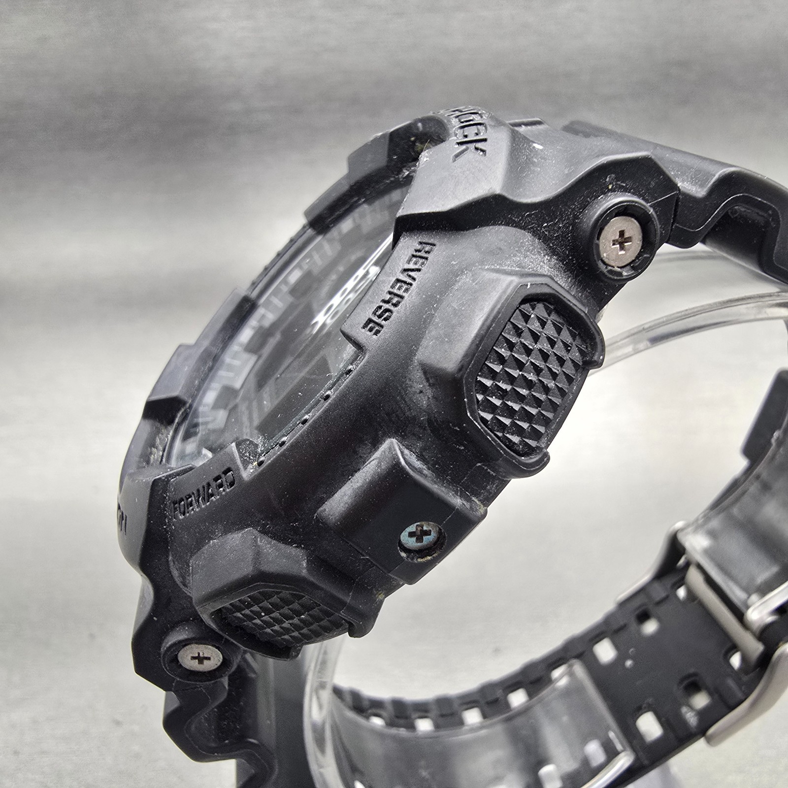 Casio G-Shock GA-100 Watch Men 51mm Black Alarm Chronograph Timer New Battery