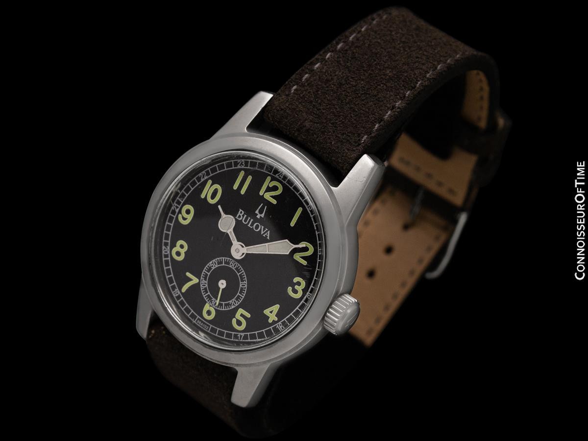 Bulova Hack Field Watch – PERSONALLY OWNED & WORN BY IAN MCDONALD with TWO COAs