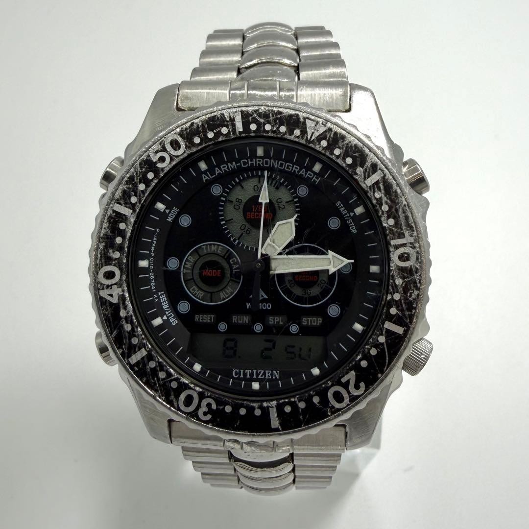Citizen Jet Diver Digital Watch Men’s Super Rare In Operation