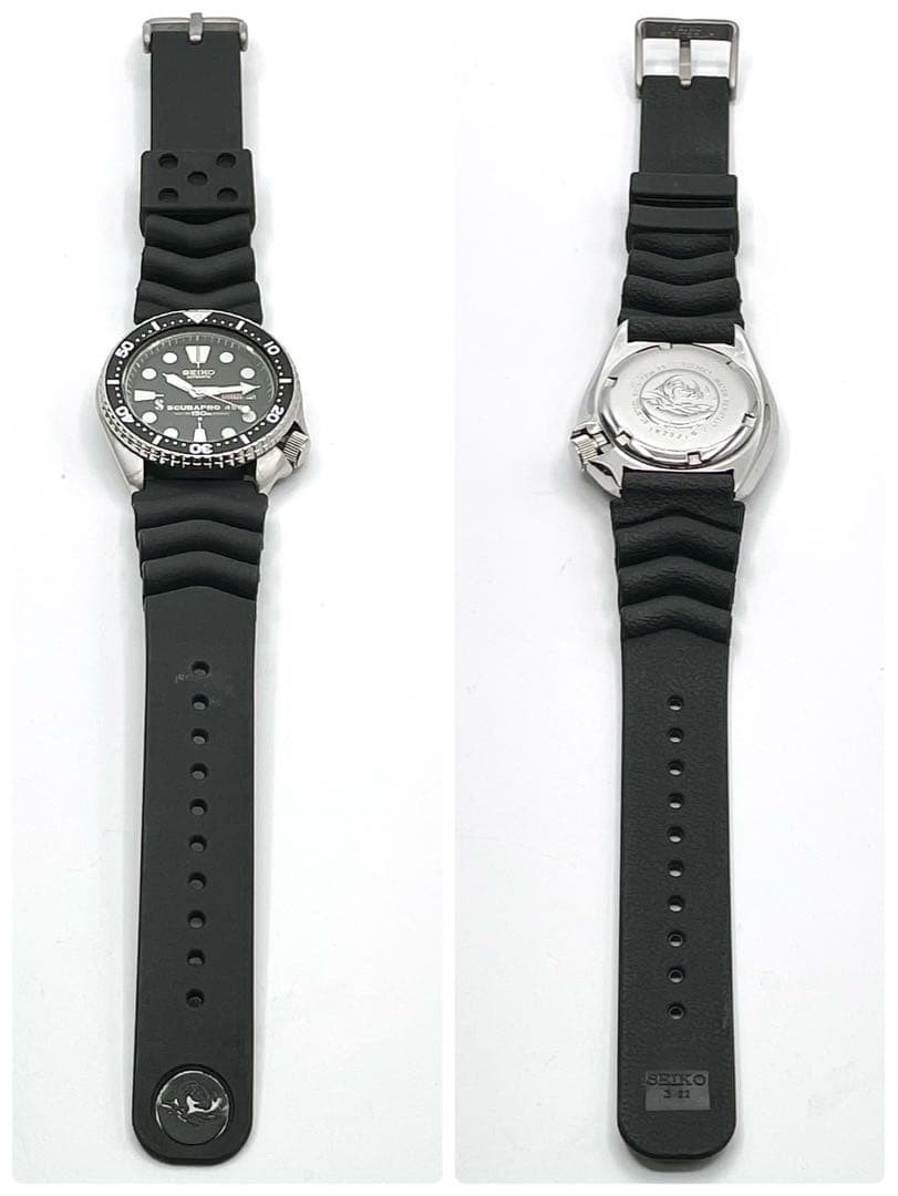 Seiko Scubapro 6309-729A Automatic Diver Watch Black Japan 073861