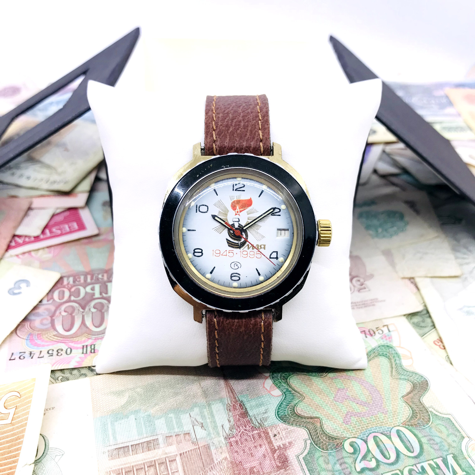 🎖 Rare Commander Komandirskie 50 years 1995 WW2 Vostok Wostok USSR Service 🛠