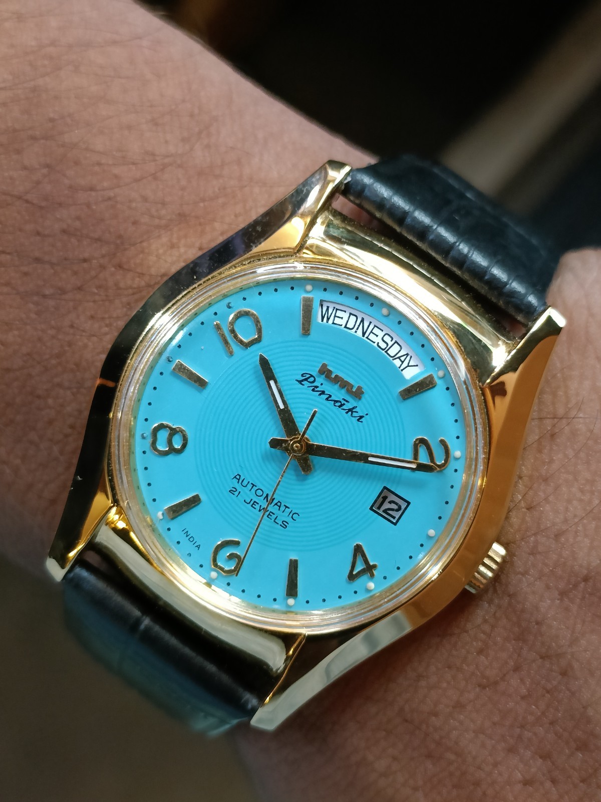 HMT PINAKI PRESIDENT DAY 21J AUTOMATIC SKY BLUE DIAL INDIA MEN’S WORKING