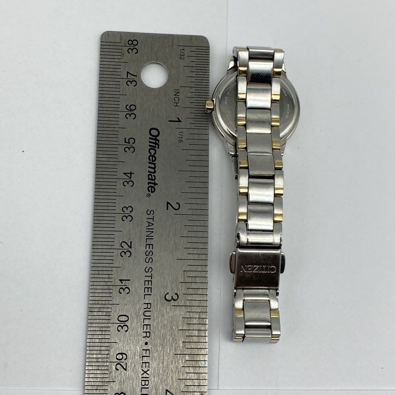Citizen Eco-Drive Women’s Two-Tone Watch Mother of Pearl Dial WR100 E011-S070082