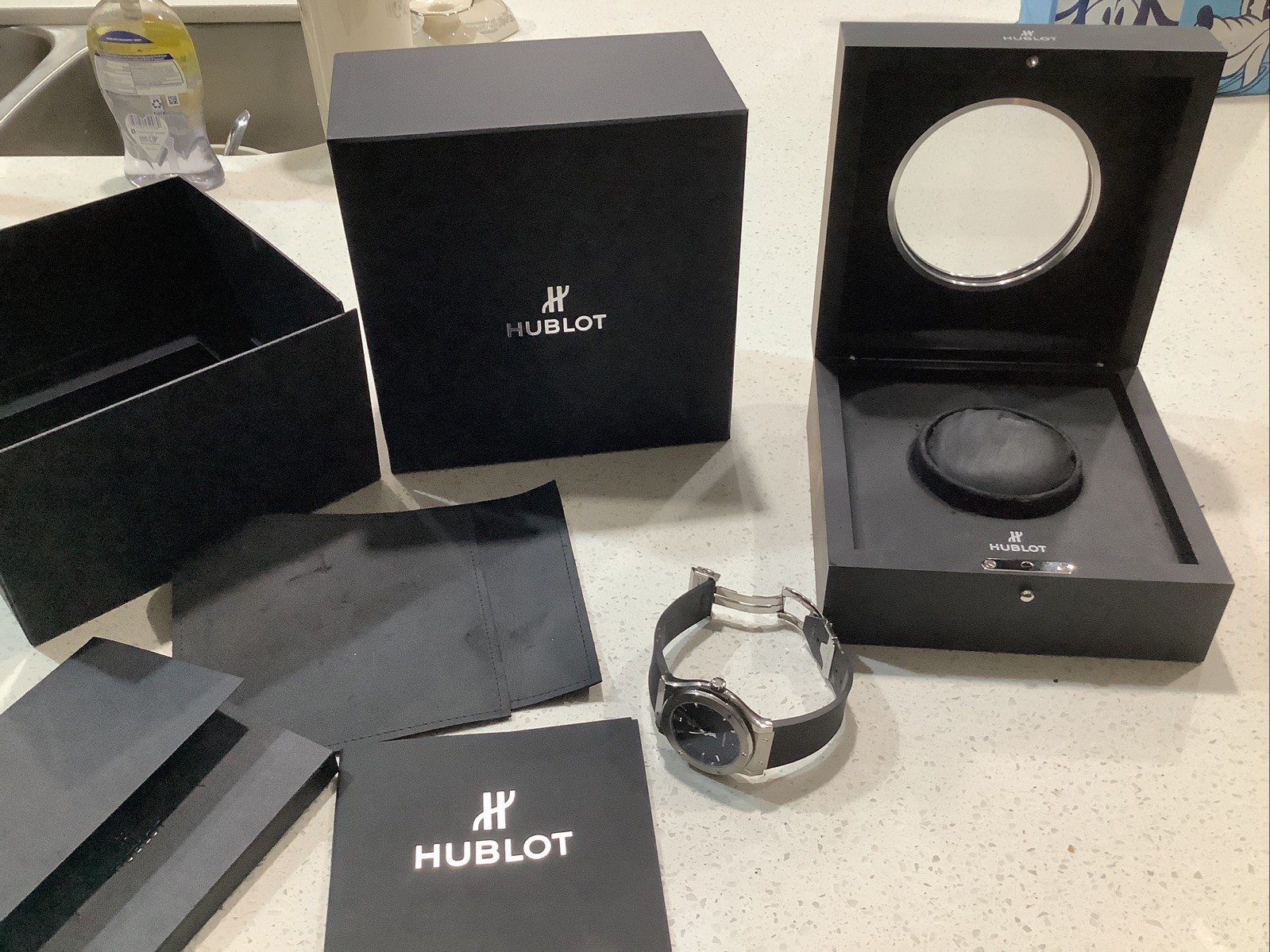 2019 Hublot Classic Fusion Titanium Men’s Black Watch 45mm- 511.NX.1171.RX