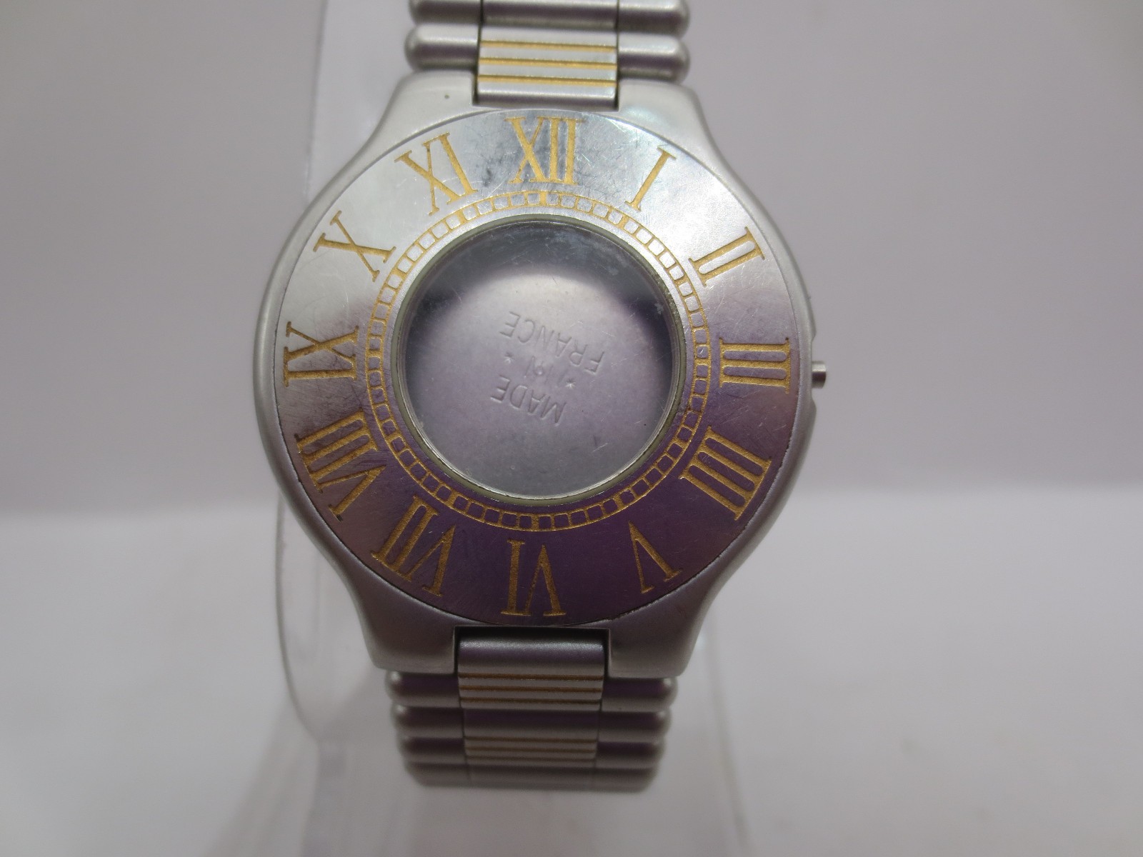 VINTAGE CARTIER MUST DE CARTIER 21 CASE/BACKCASE AND BRACELET