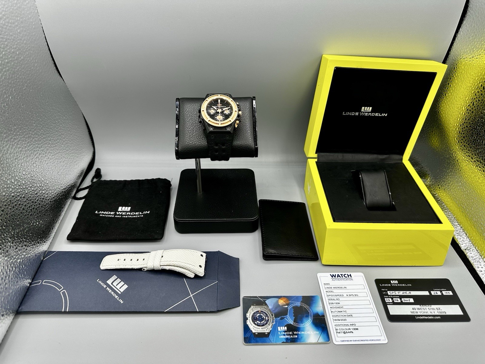 LINDE WERDELIN SpidoSpeed Chronograph Limited Rose Gold Black PVD Titanium