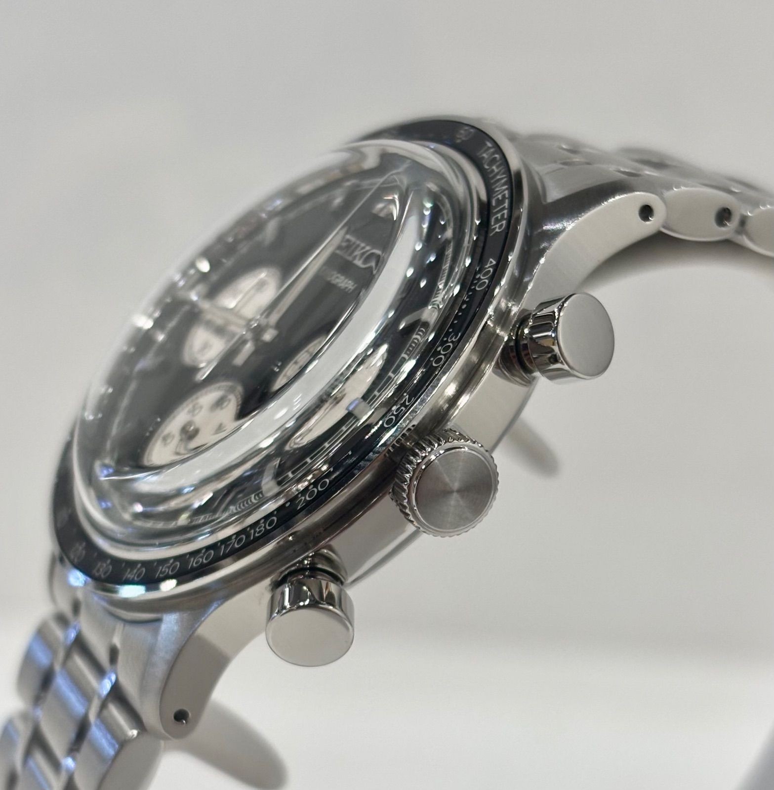 Seiko Selection SBTR055 Quartz Chronograph Black Dial Men’s Watch Unused