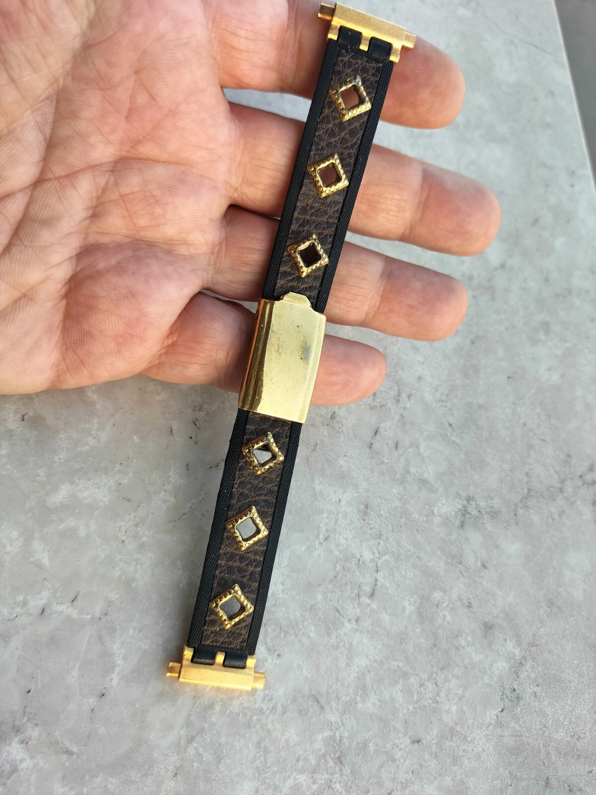 60/70s RUBBER/LEATHER WATCH BRACELET WATCH BRACELET WATCHES DIVER CHRONOGRAPH