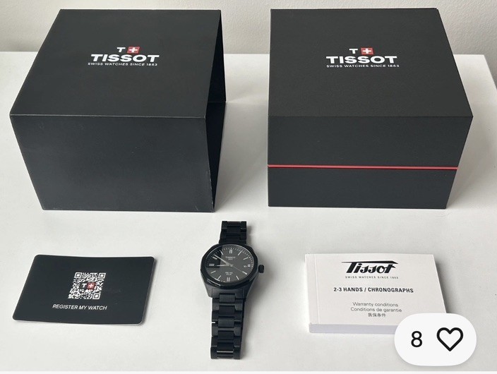 Tissot PRC 100 Solar Quartz 39mm Black Stainless Steel Watch T151.422.33.051.00